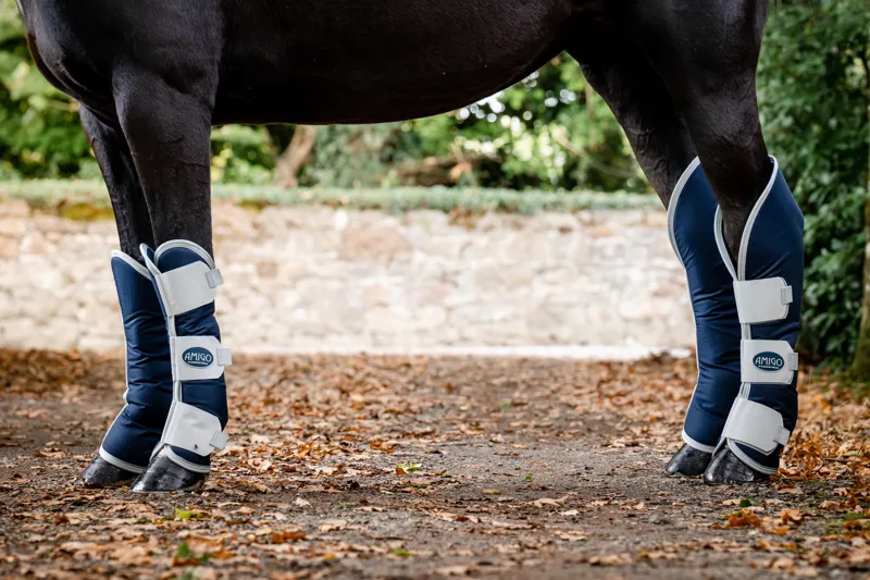 Horseware Amigo Travel Boots Navy Silver-1